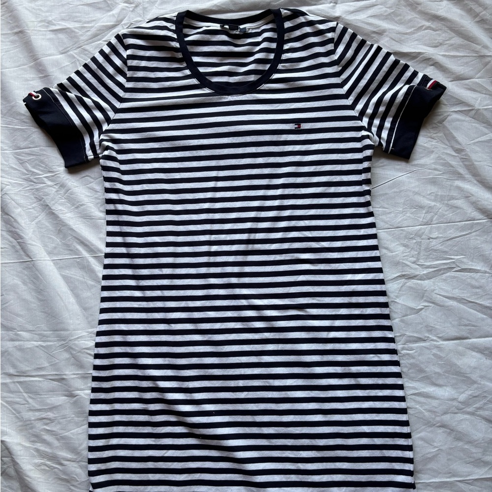 NWOT Tommy Hilfiger Blue and White Striped Dress